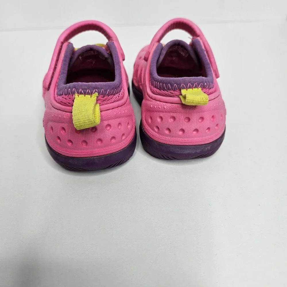 Children's Crocs Size 7 Pink Purple Yellow Girls‎ Kids Shoes
